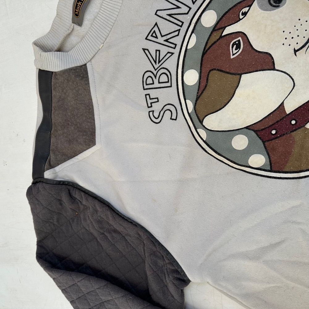 Vintage 80s Saint Bernard Dog Graphic Pullover Sweatshirt - Picture 7 of 7